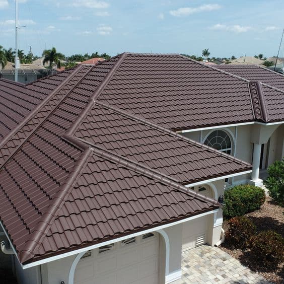 Aerial view of a premium house with clay roof tiles — UCB Premium Roofing and Chimney solutions in Kenya by Unique Concrete Builders