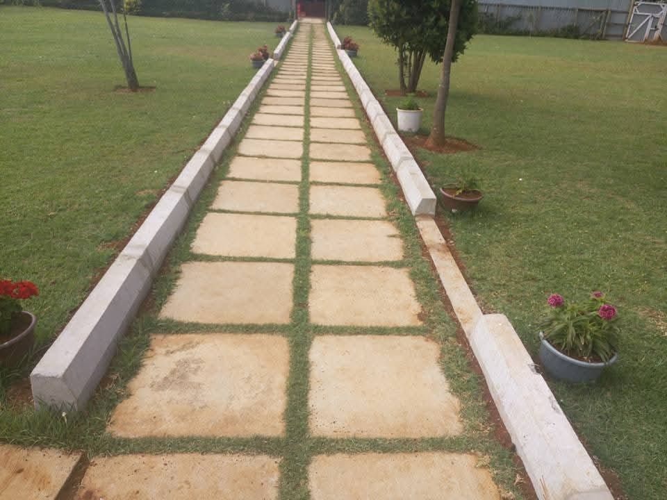 UCB Concrete Fencing Posts — flat grooved rectangular precast concrete posts by Unique Concrete Builders Kenya