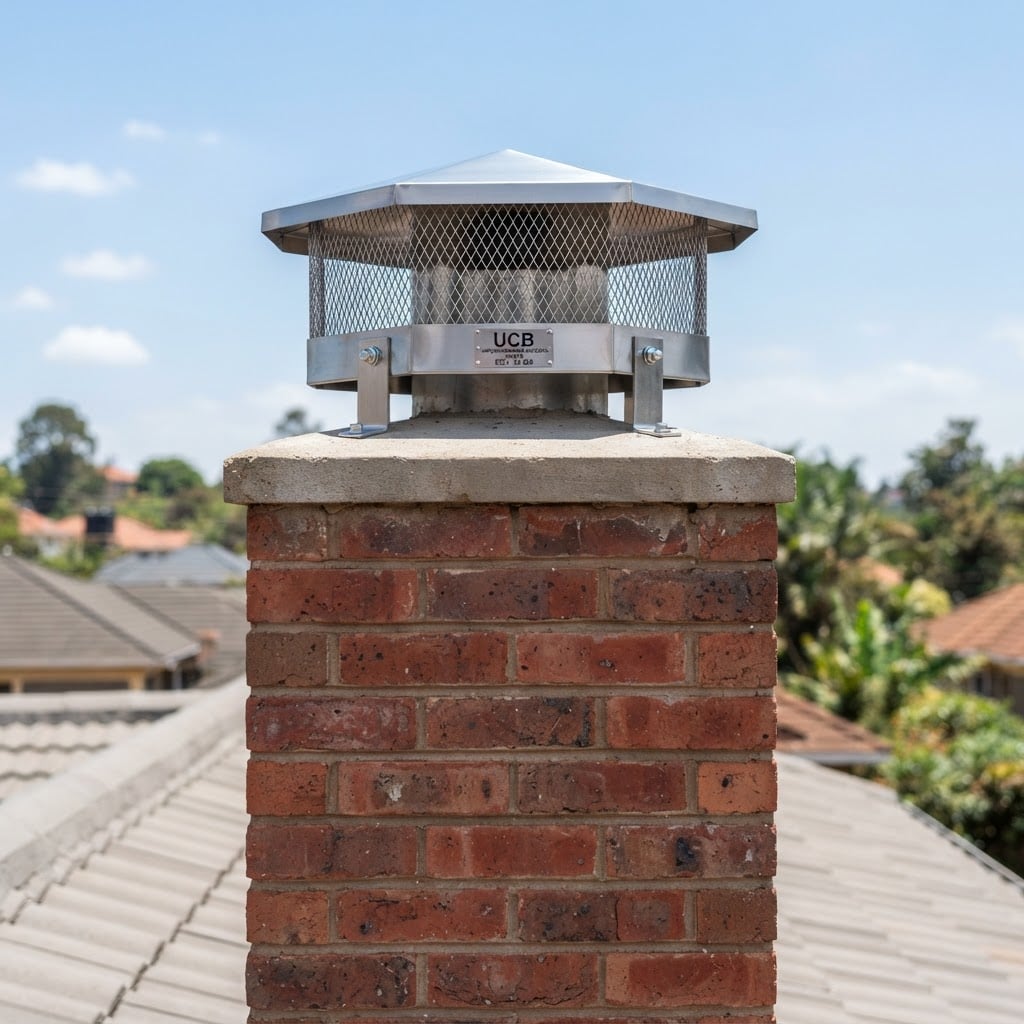 UCB Chimney Cover on a chimney by Unique Concrete Builders Kenya